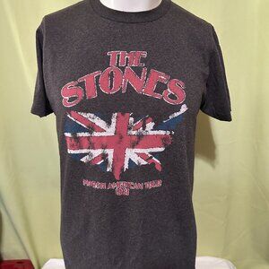 The Rolling Stones North American Tour 1981 Men's Dark Gray T Shirt Medium Cotto